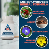 Ayush Herbs mano tomando caplet indicando uso diario sencillo
