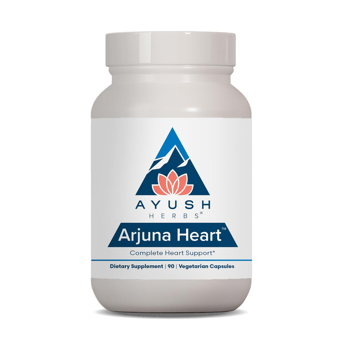Ayush Herbs vista frontal del envase que muestra caplets y marca para confianza