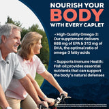 Ayush Herbs etiqueta con ingredientes y cantidades de EPA y DHA claras