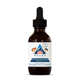 Ayush Herbs botella frontal de Ashwagandha gotas, presentación clara y familiar