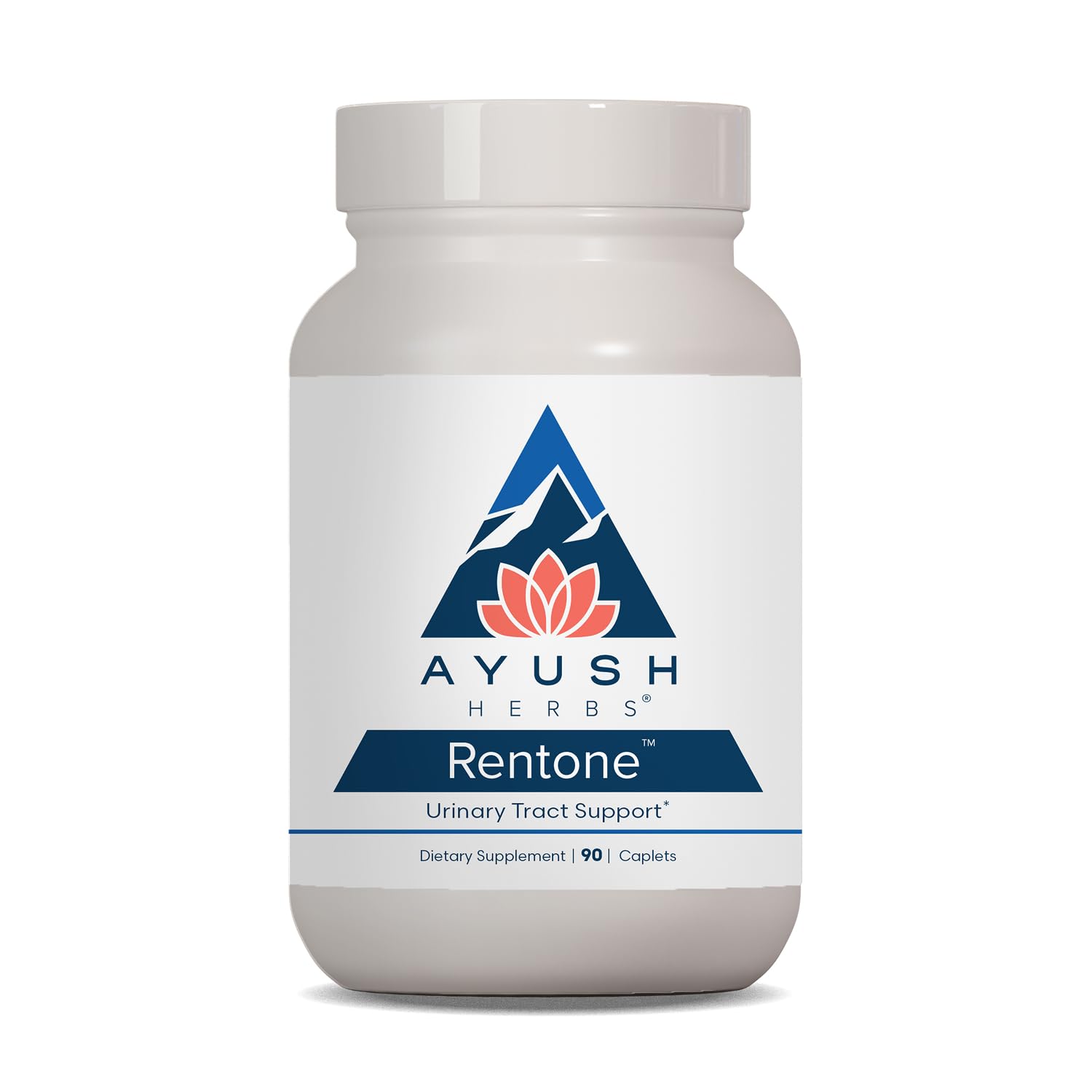 Ayush Herbs Rentone frente del envase mostrando presentación y porciones