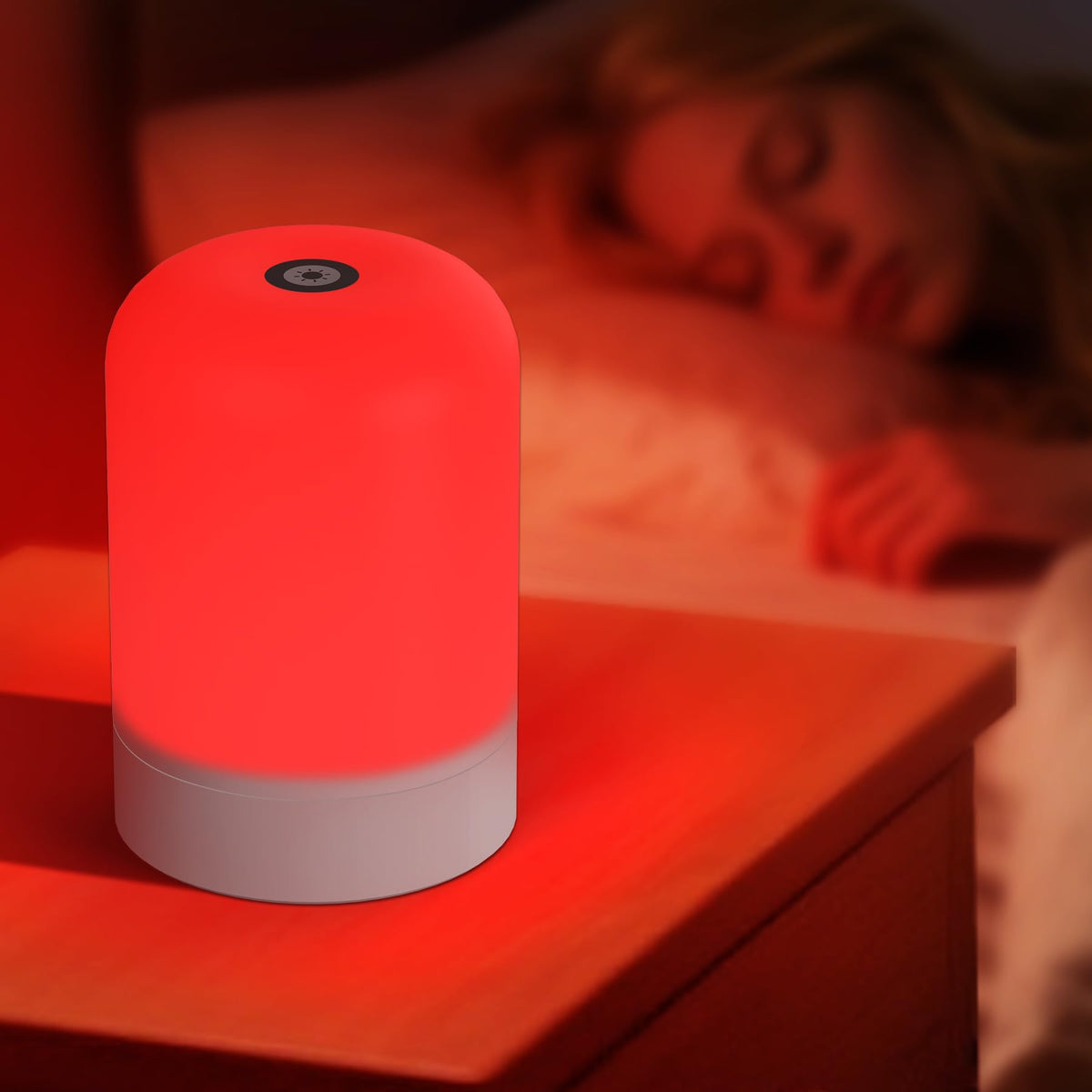 Azhien lámpara frontal mostrando diseño compacto y brillo regulable para dormir mejor