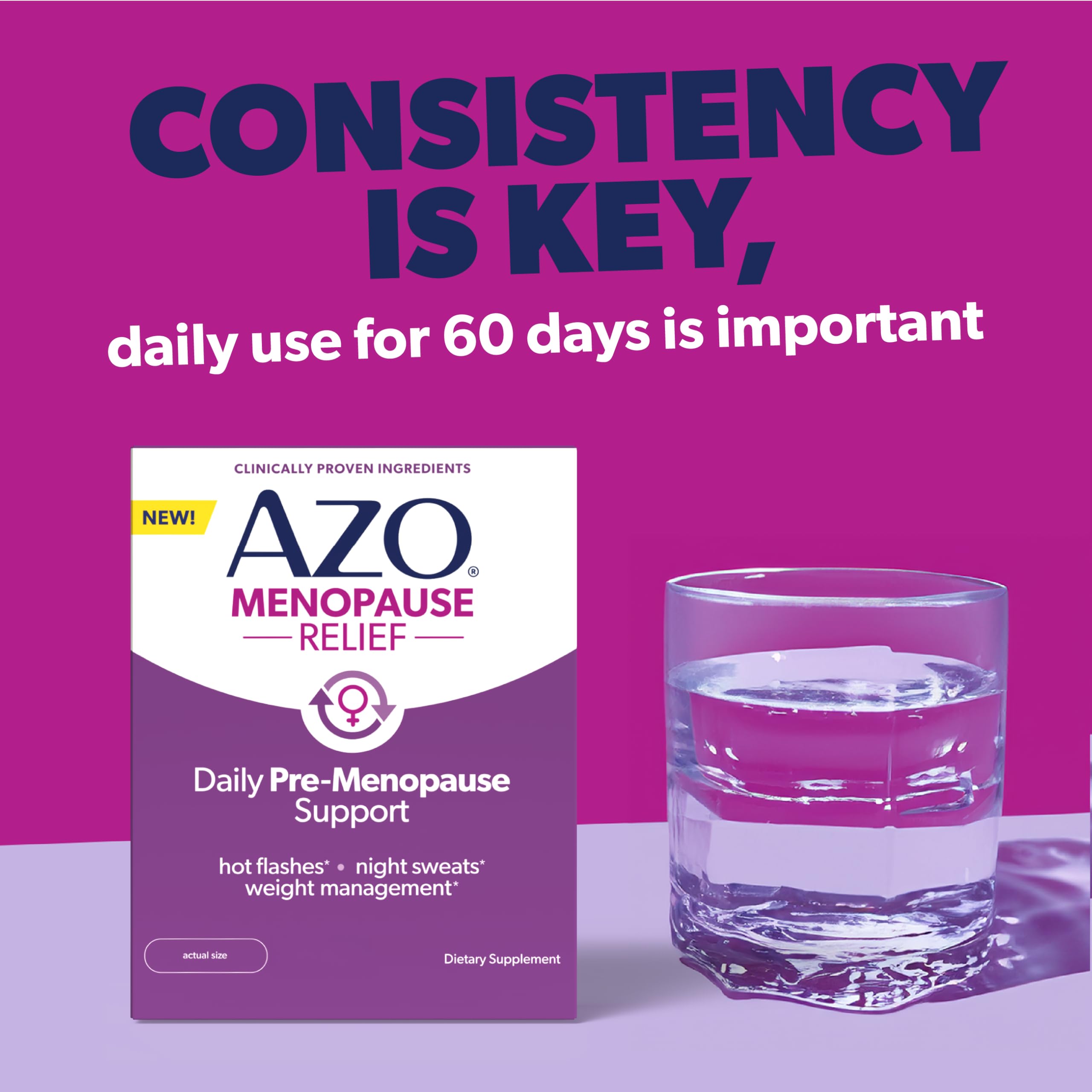 AZO primer plano de ingredientes botánicos y textura natural