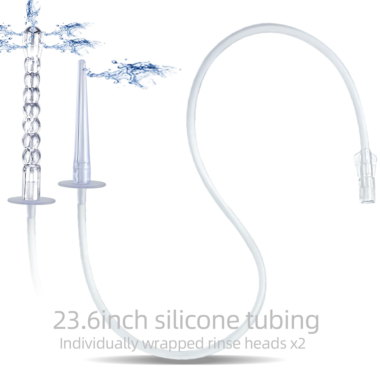 AZREKV manguera de 60 cm desplegada para mayor alcance y flexibilidad