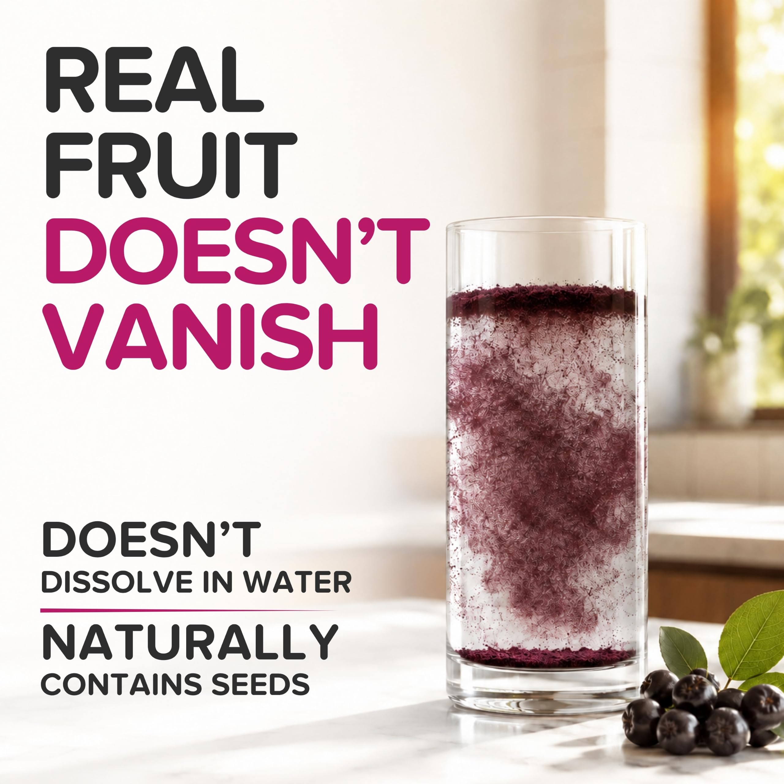 b aronia taza comparativa frente al envase de 1 lb para escala