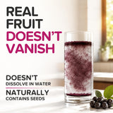 b aronia taza comparativa frente al envase de 1 lb para escala