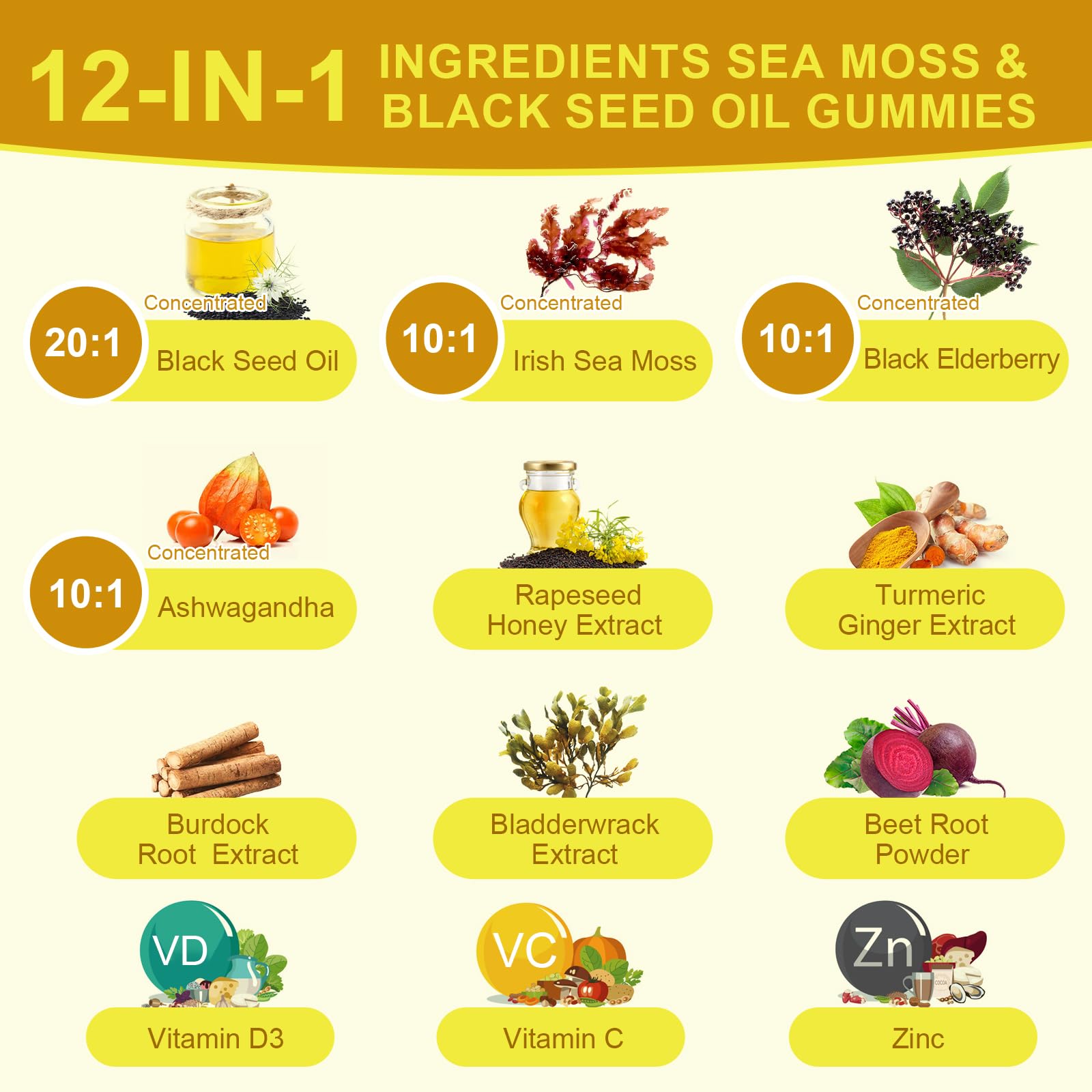 B BEWORTHS etiqueta con lista de ingredientes y beneficios nutrimentales