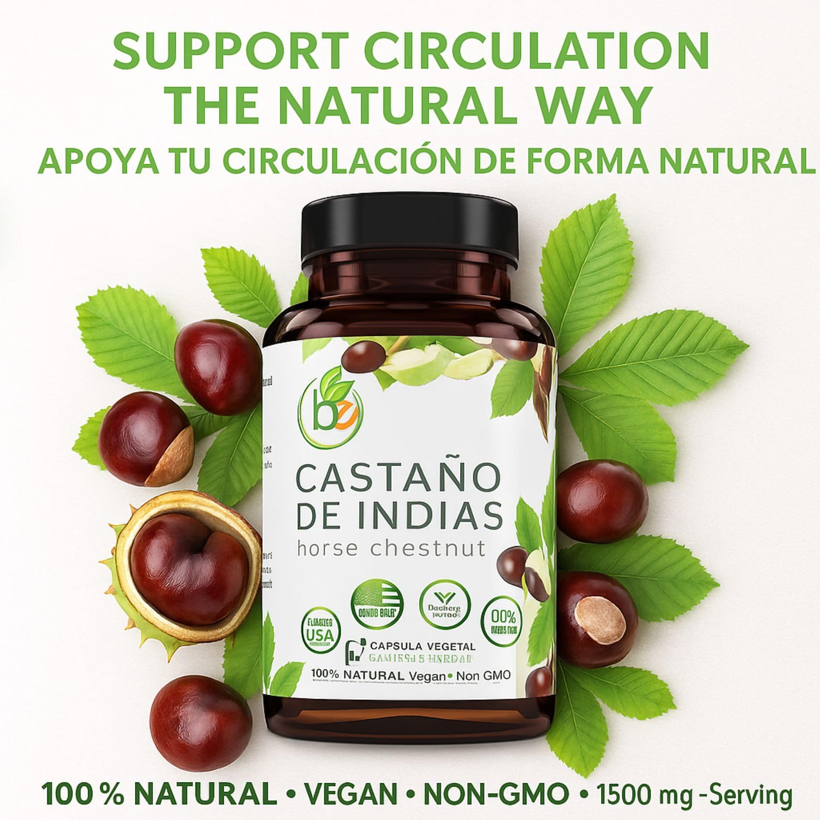 B-Experts cápsulas vegetales en primer plano, fácil toma diaria