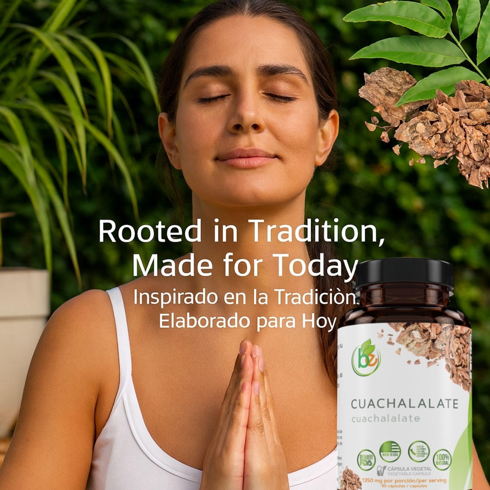 B-Experts cápsulas vegetales sobre mesa transmitiendo pureza