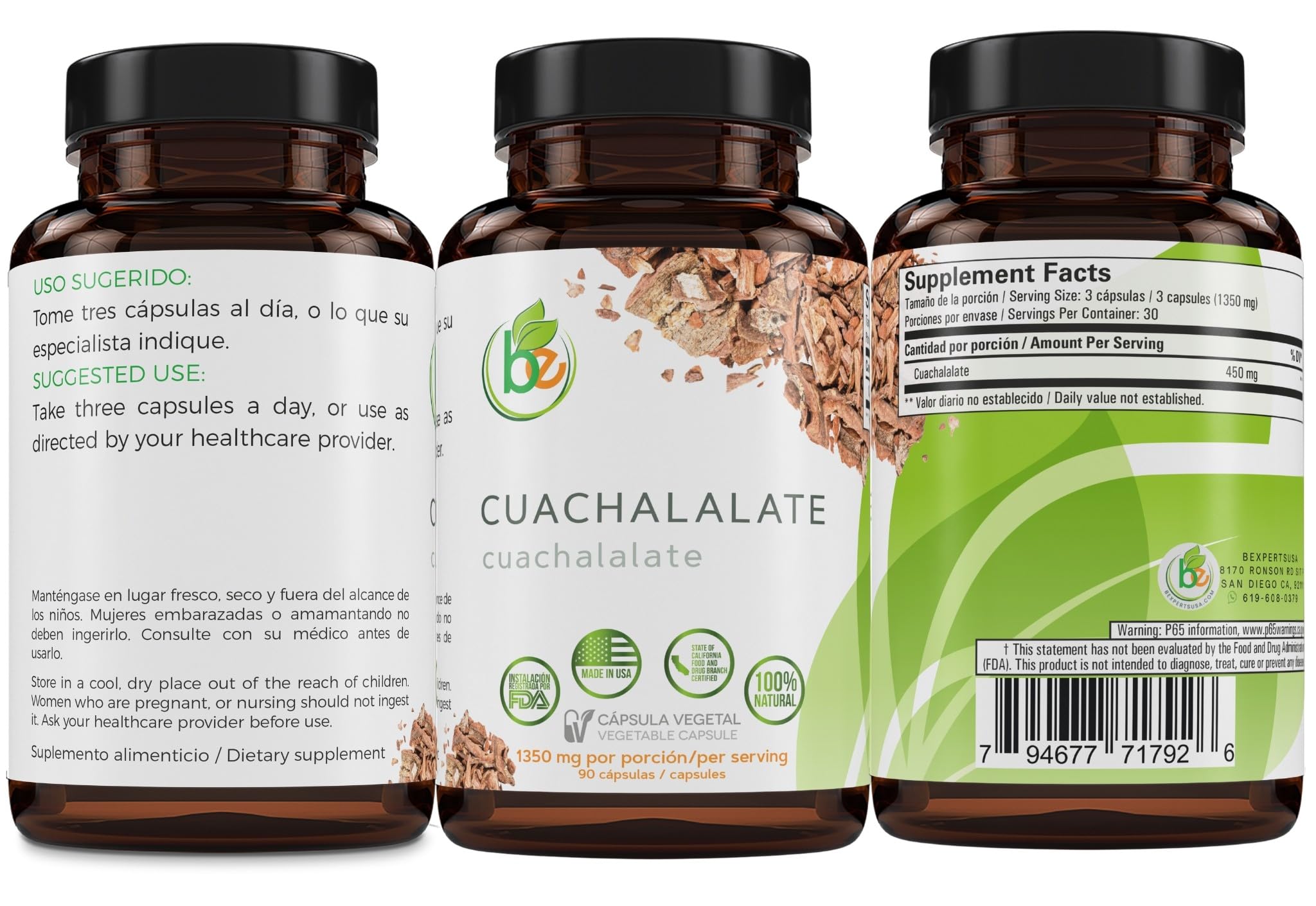 B-Experts etiqueta nutricional en primer plano para mayor transparencia