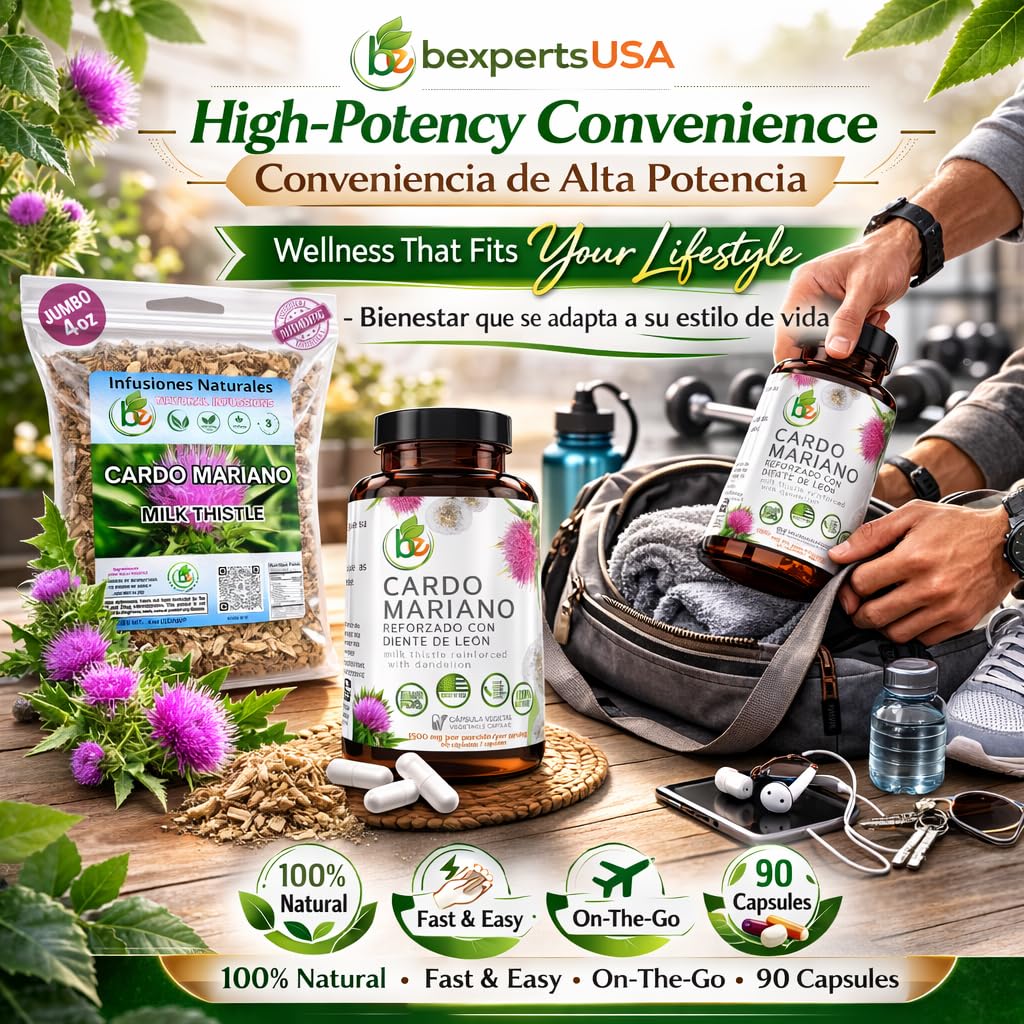 B-Experts taza con infusión de cardo mariano para momento relajante
