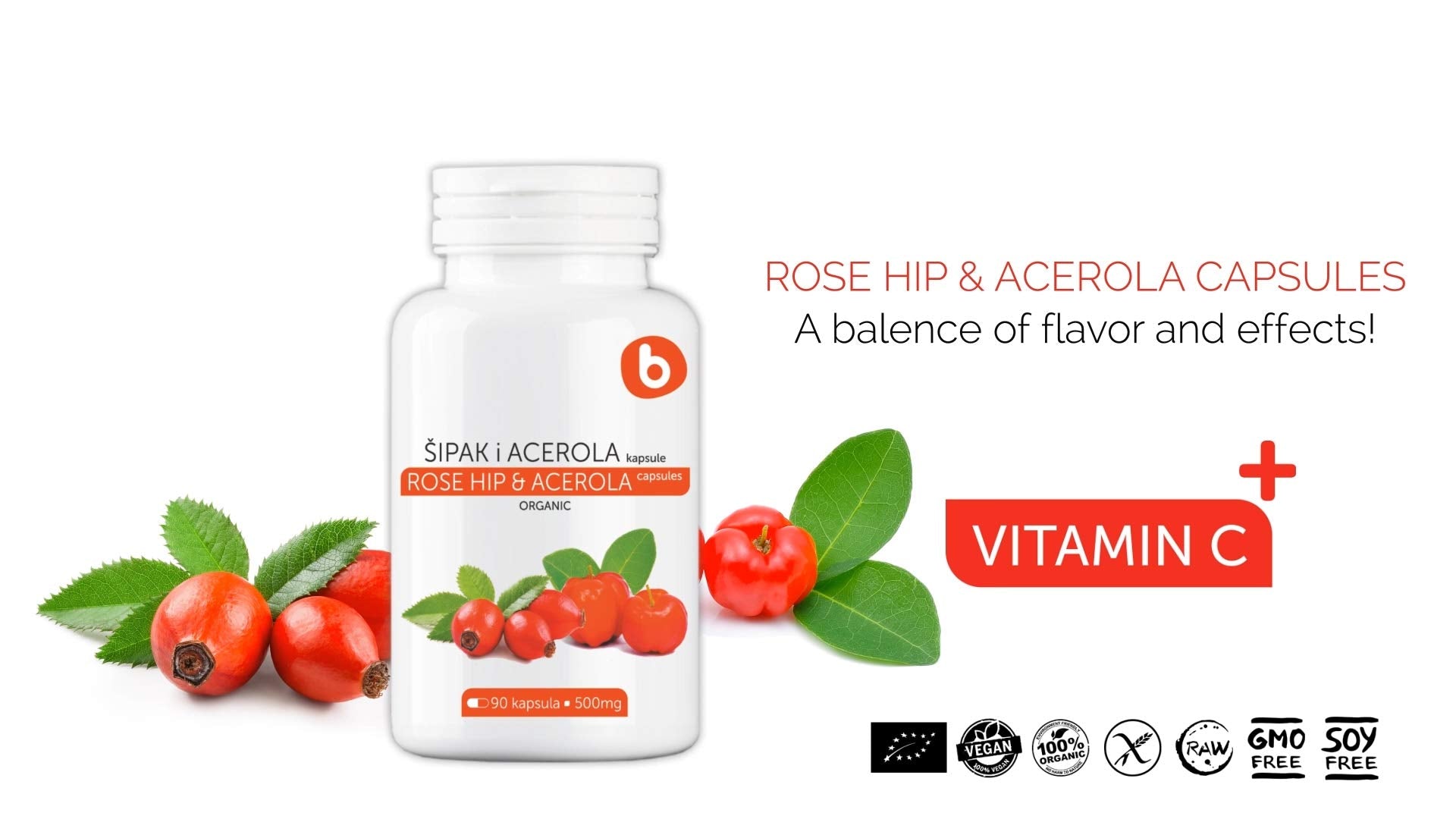 b Natural detalle de polvo de rosa mosqueta con flavonoides naturales