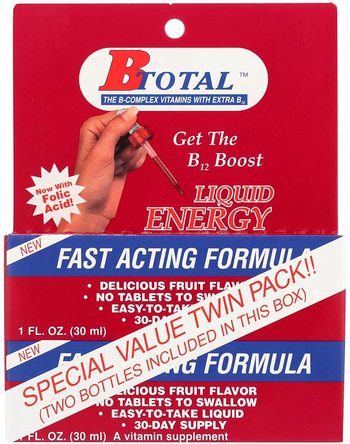 B Total frontal mostrando las dos botellas y beneficio de energía natural