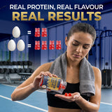 B&B GLOBAL etiqueta nutricional con 12 g de proteína por ración