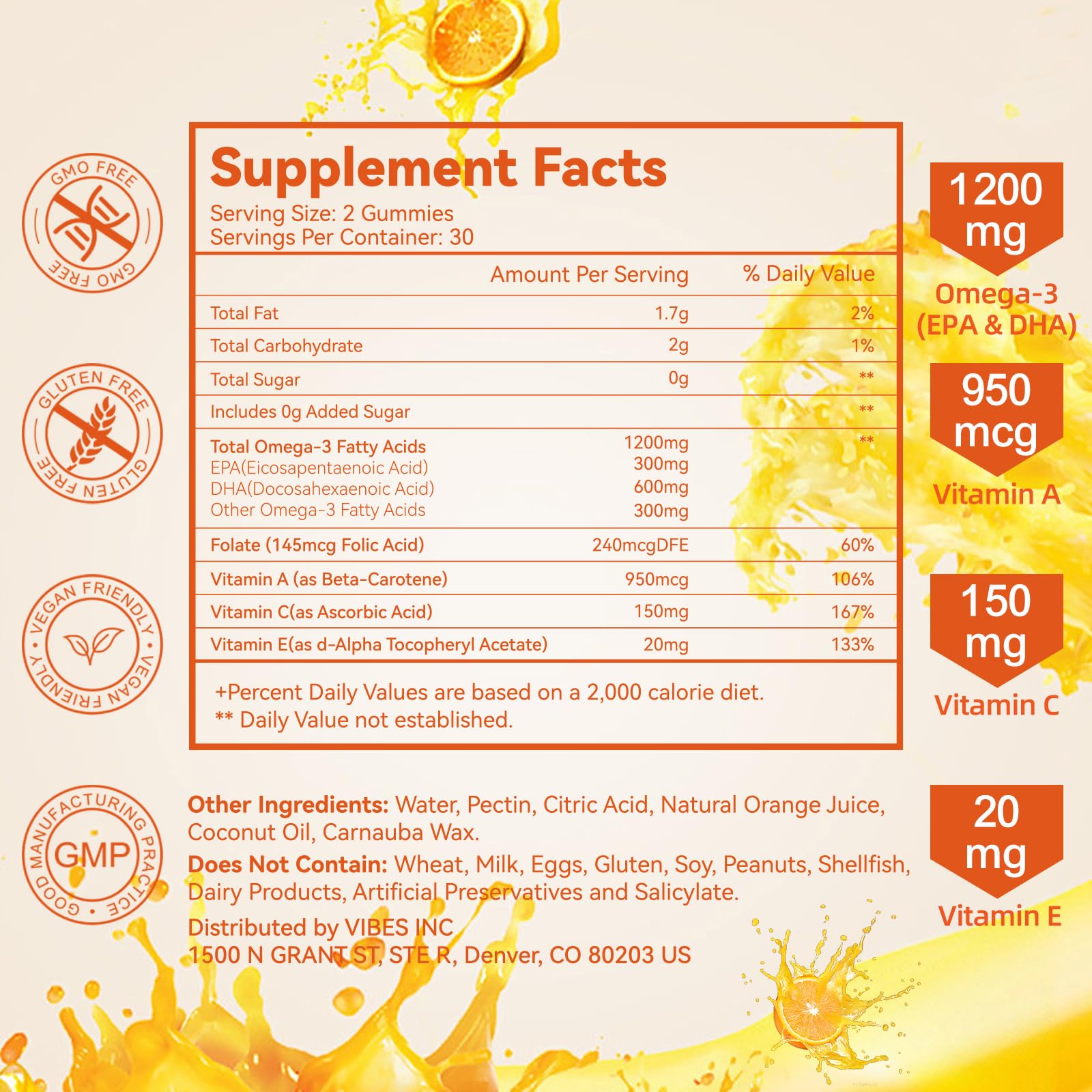 Babivek etiqueta con ingredientes y beneficios destacados