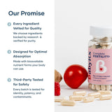 BabyRx etiqueta cercana con ingredientes clave y transparencia de fórmula