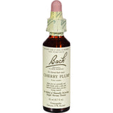 Bach Cherry Plum frasco frontal mostrando etiqueta y cuentagotas para dosificación precisa
