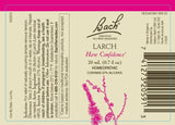 Bach detalle de gota y etiqueta que destaca ingredientes naturales y pureza