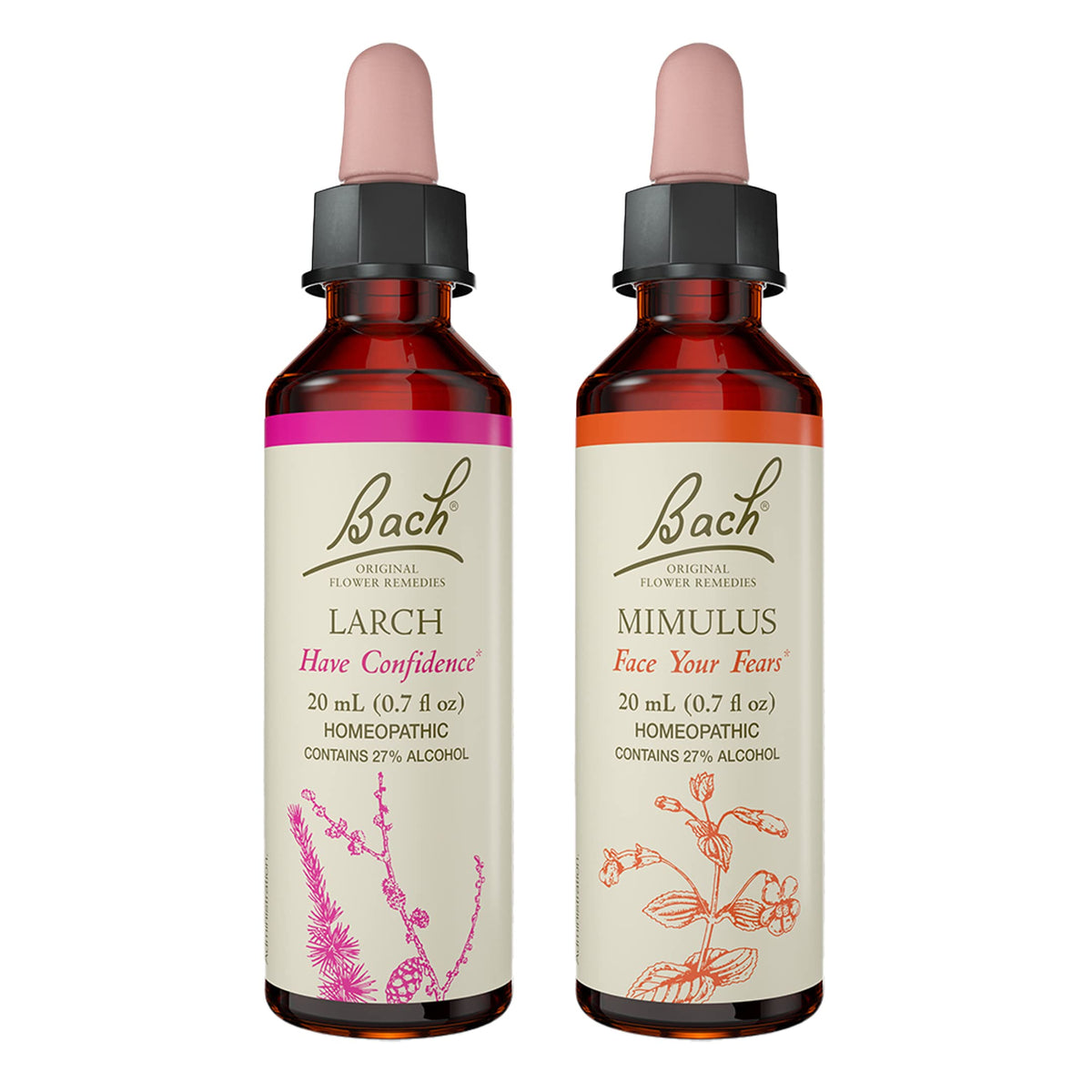 Bach frascos frontal Have Confidence mostrando packaging y doble frasco práctico