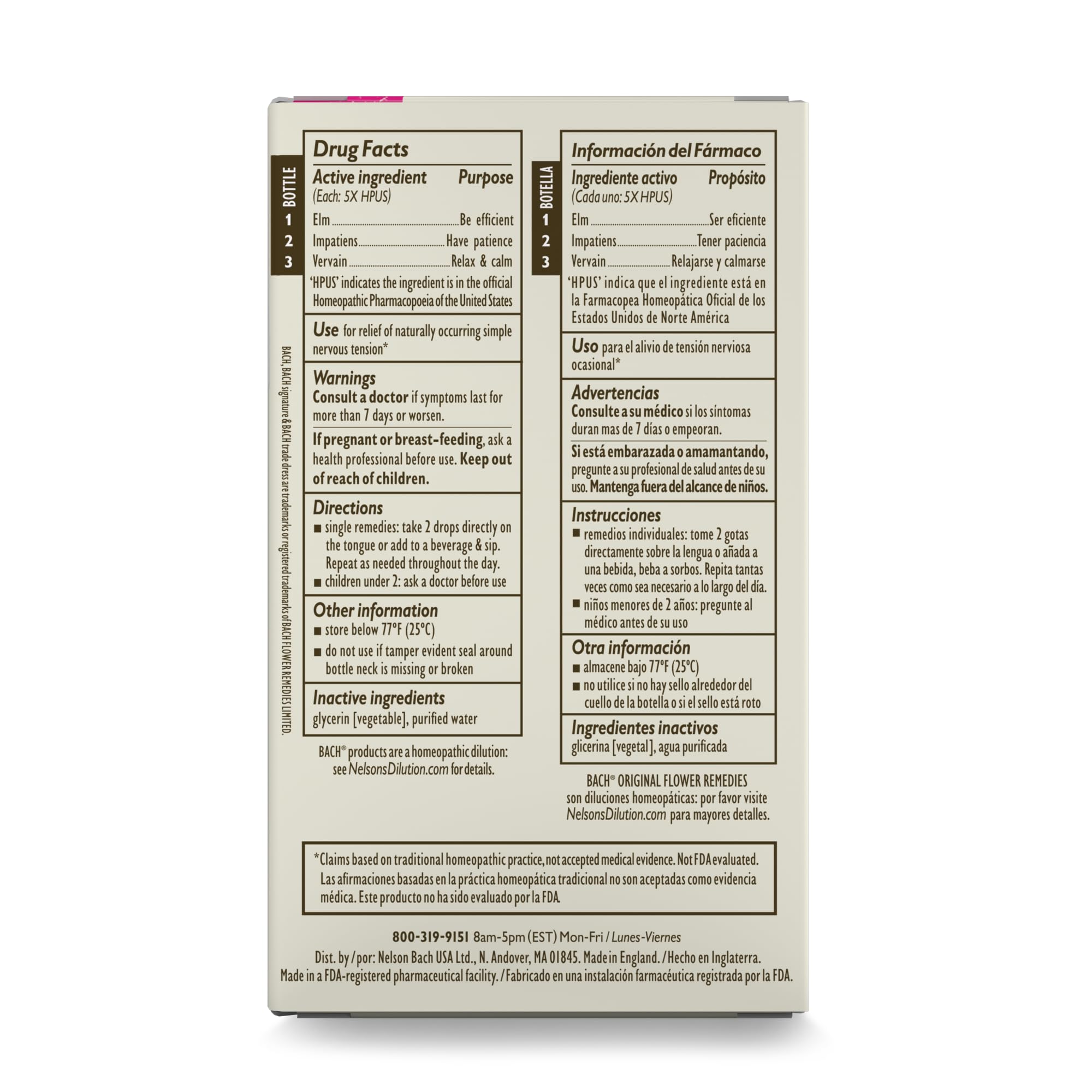 Bach Flower Remedies gotero abierto con gotas listas para dosificar con precisión