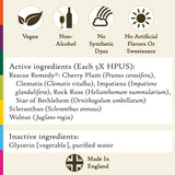 Bach Ready To Go Trio etiqueta legible con ingredientes simples y beneficios claros