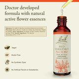 Bach Red Chestnut cuentagotas en detalle, extrae la dosis precisa