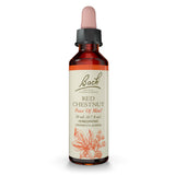 Bach Red Chestnut botella frontal, muestra contenido y formato 20 mL