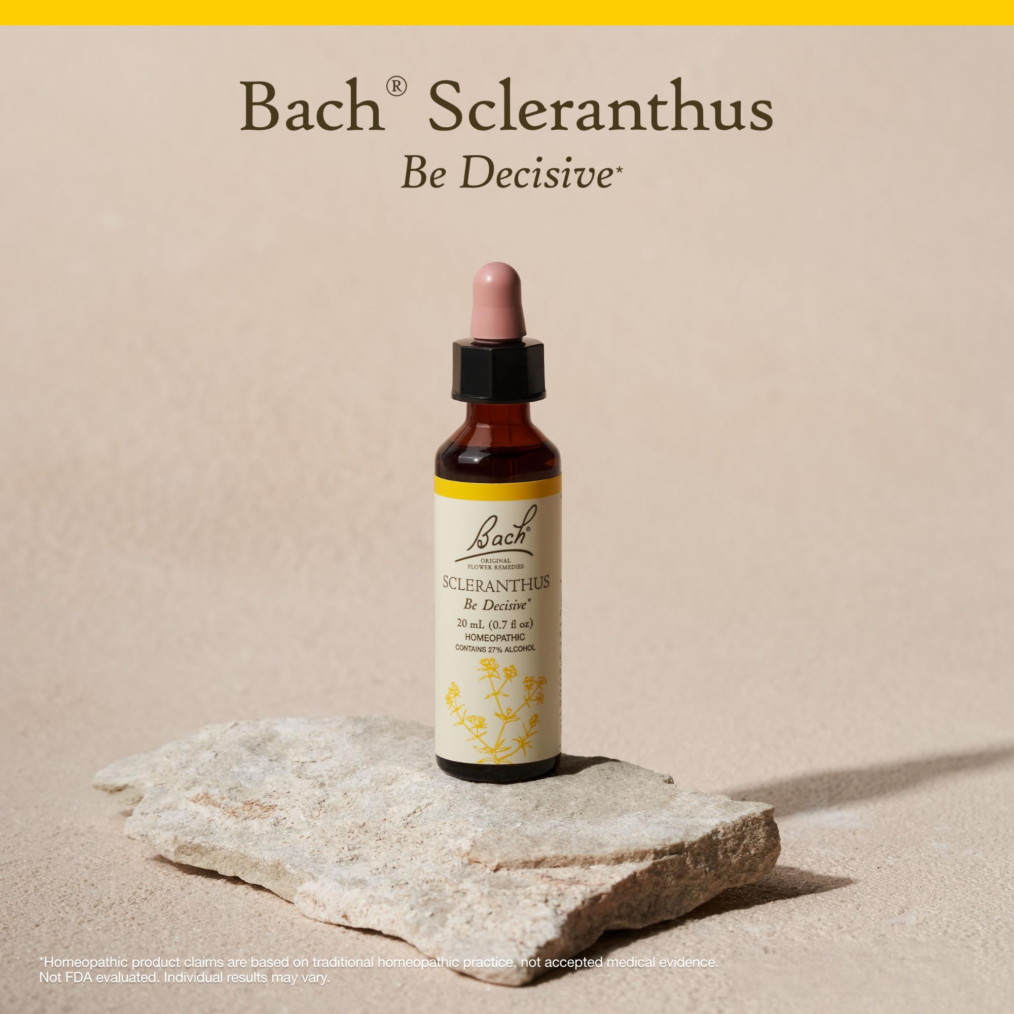 Bach Flower Remedies etiqueta legible con información del producto