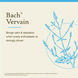 Bach Vervain en mano de usuario aplicando gotas con comodidad