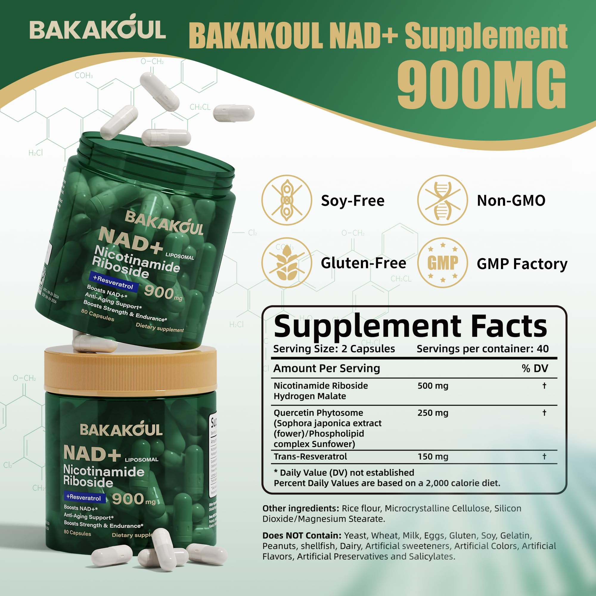 BAKAKOUL cápsulas de cerca con textura visible para mejor absorción