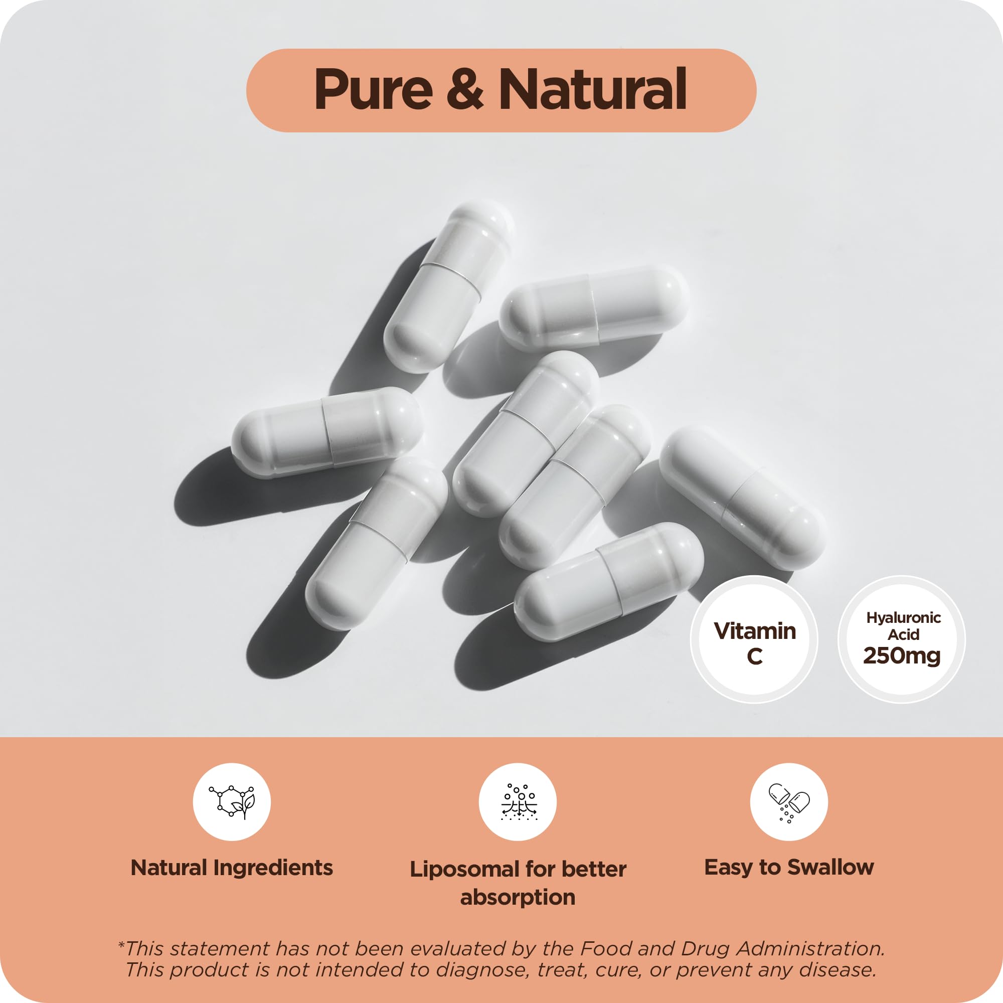 Balancebreens insignia de vitamina C que resalta apoyo antioxidante y síntesis de colágeno