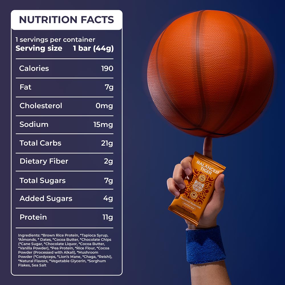 Balanced Tiger etiqueta con información nutricional clara y completa