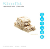 Caja de 7 BalanceDiet Salted Toffee Pretzel lista para semana, comodidad para llevar