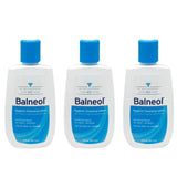 Balneol frasco frente mostrando tamaño de viaje y uso práctico
