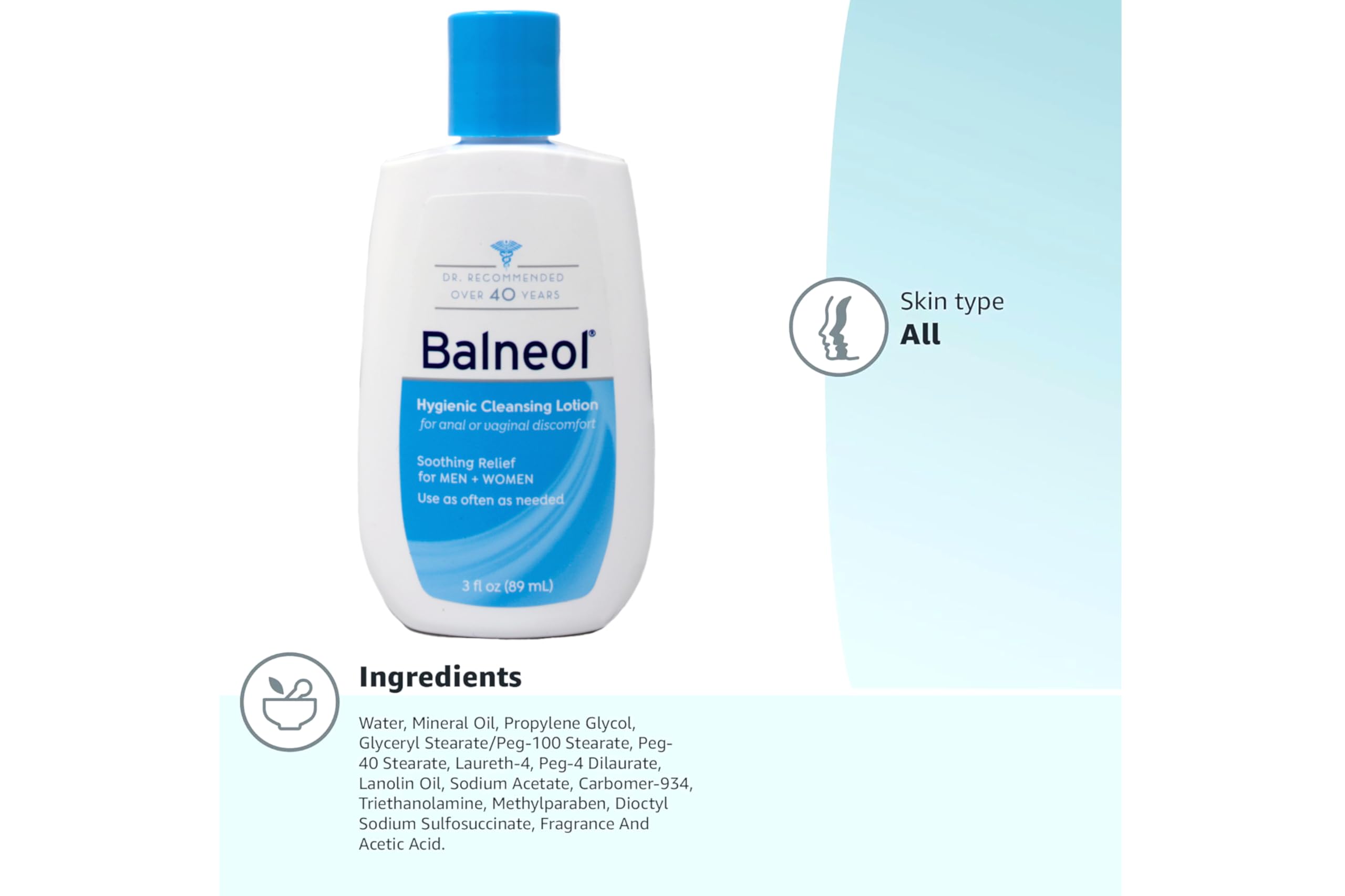 Balneol comparación de tamaño en mano para referencia de volumen