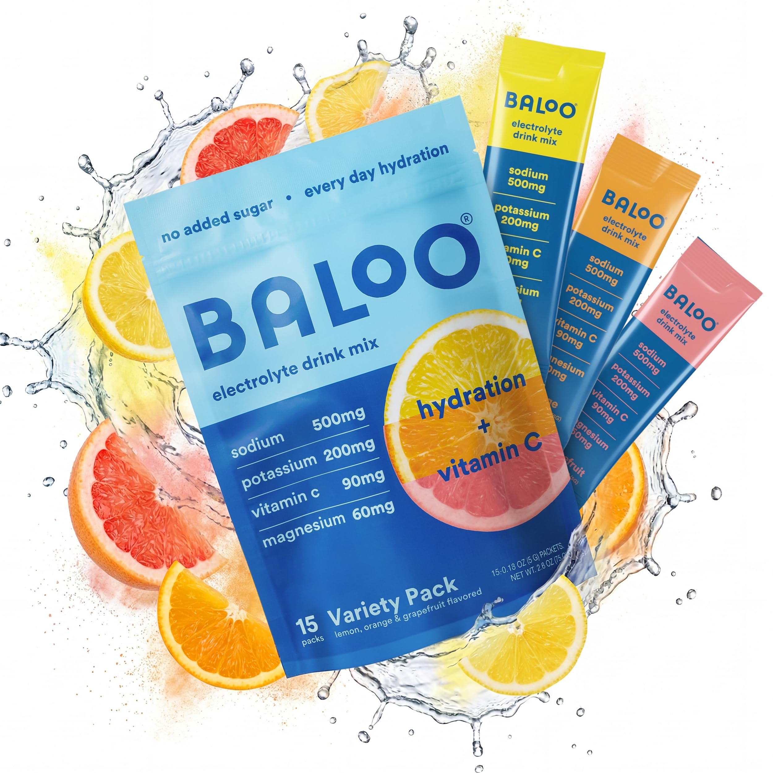 Baloo variedad de sabores dispuestos para elección y conveniencia