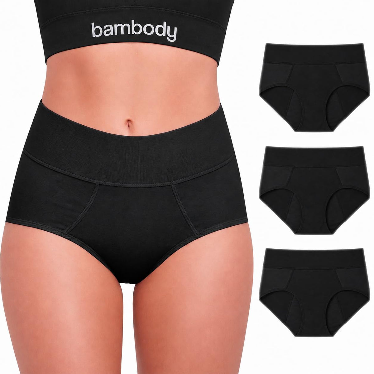 Bambody vista frontal del pack mostrando cobertura completa y comodidad