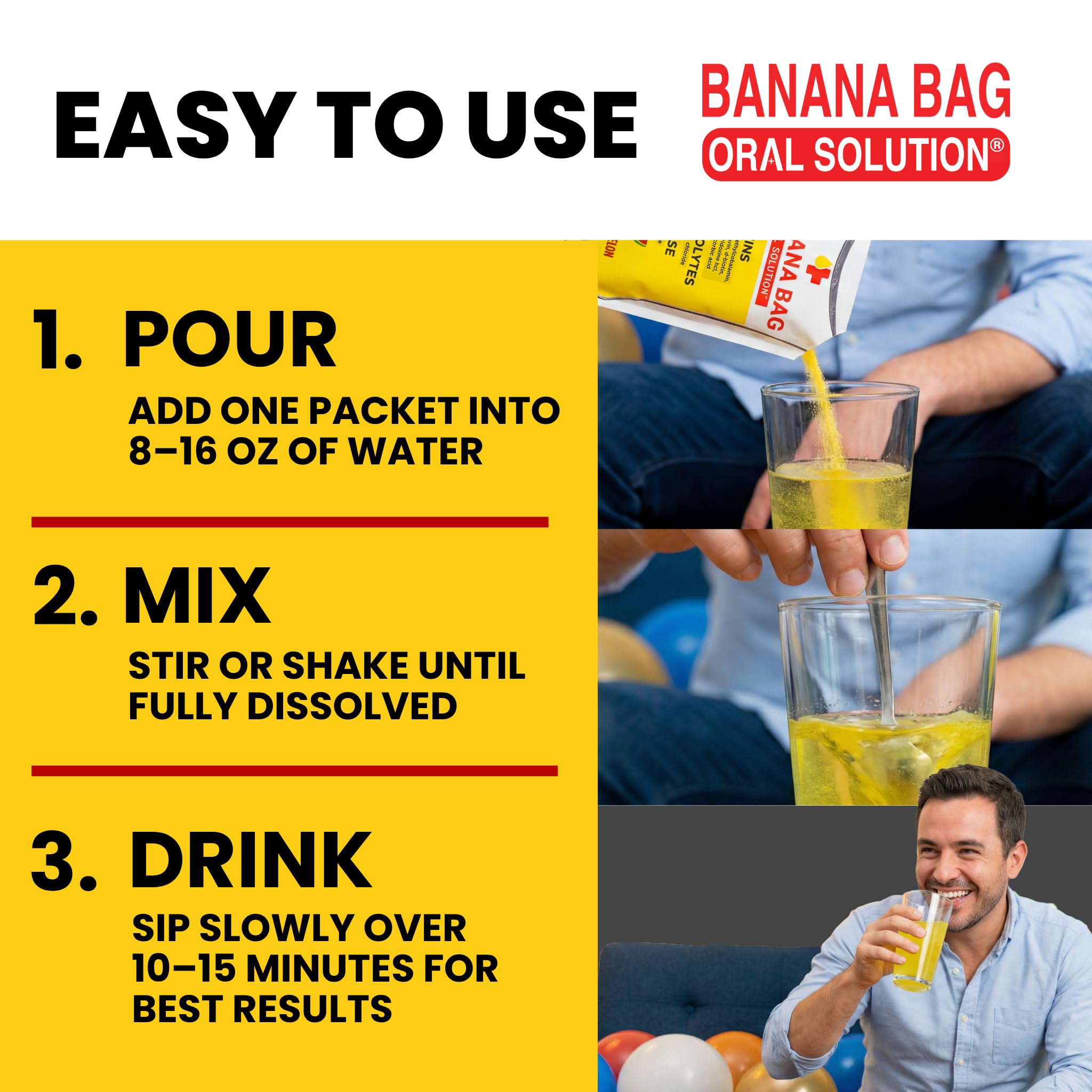 Banana Bag sobre en mano para comparar tamaño y uso portátil inmediato
