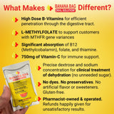 Banana Bag Oral Solution persona bebiendo tras ejercicio recuperando electrolitos