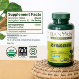 Caja abierta con 180 tabletas Banyan Botanicals para suministro prolongado