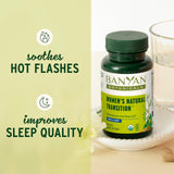 Banyan Botanicals envase abierto con tabletas para uso diario claro