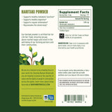 Banyan Botanicals etiqueta con certificaciones orgánicas y no transgénico visibles