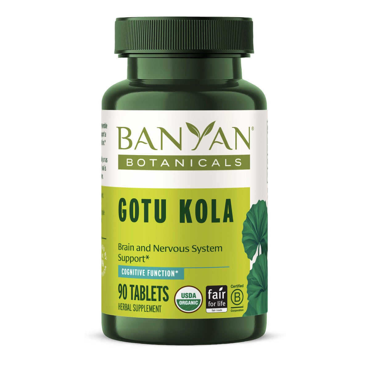 Banyan Botanicals frasco frontal mostrando presentación y beneficios visibles