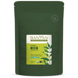 Banyan Botanicals neem envase frontal muestra orgánico y confianza