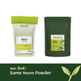Banyan Botanicals neem pasta para mascarilla muestra aplicación tópica
