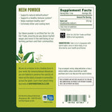 Banyan Botanicals neem textura en polvo detalle útil para mezclas