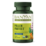 Banyan Botanicals vista frontal del envase mostrando la marca y beneficio respiratorio