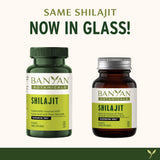 Banyan Botanicals tableta con vaso de agua, rápida incorporación diaria