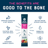 Bare Bones etiqueta e ingredientes destacando jugo real y colágeno hidrolizado