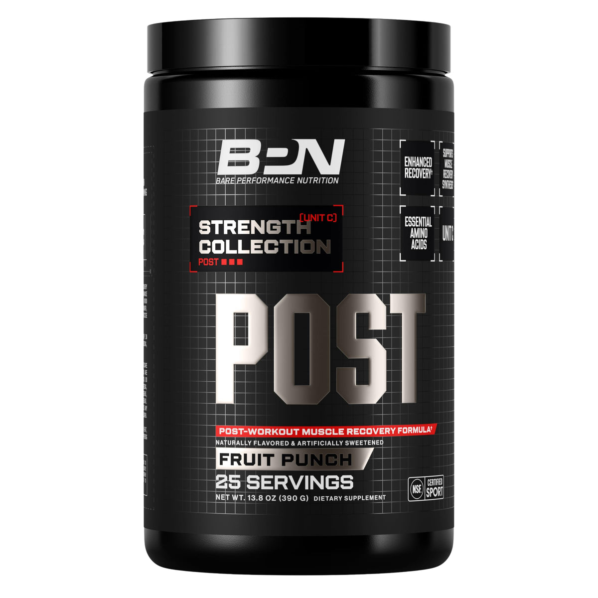 BARE PERFORMANCE NUTRITION envase frontal mostrando etiqueta y beneficios